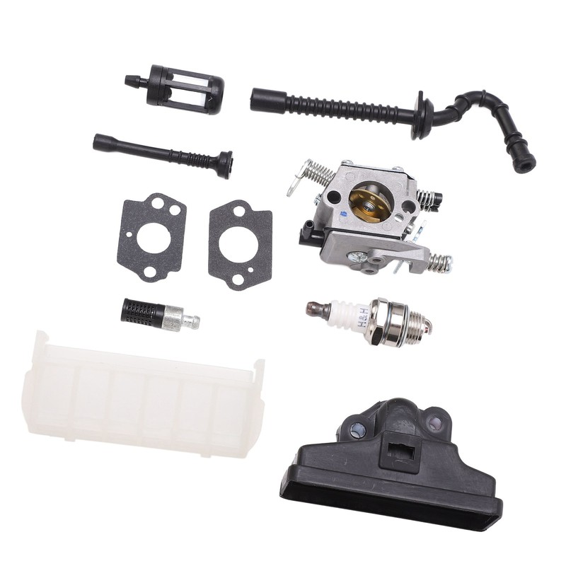 Carburetor Kit Strong Sparking Plug Air Filter Fuel Line Strainer