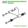 10L0L Front Control A Arm Bushings Kit for EZGO RXV