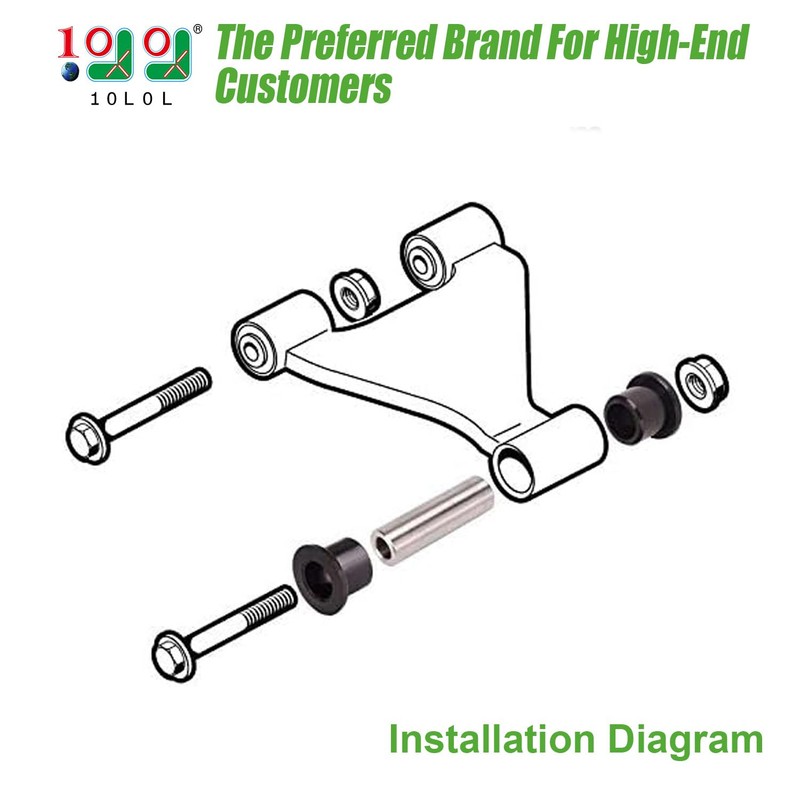 10L0L Front Control A Arm Bushings Kit for EZGO RXV