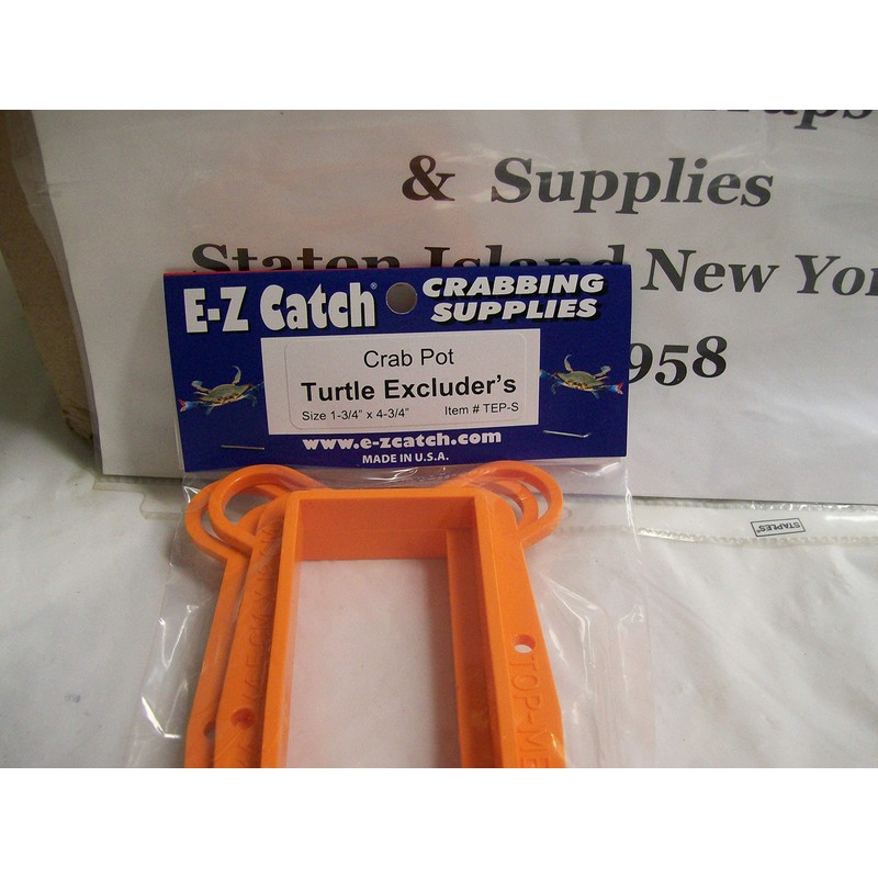 E-Z Catch 2-Pack Plastic Crab Pot Turtle Excluders Size 1-3/4"