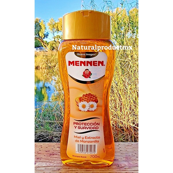 SHAMPOO MENNEN ✅ Honey Extract Chamomile MIEL y MANZANILLA 700ml each by Mennen