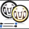 QULOOX Pair 7Inch Round LED Headlights Hi/Low Sealed Beam for