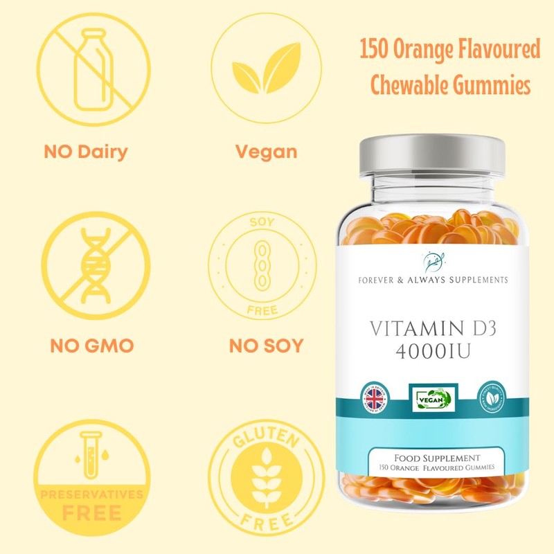 Vitamin D3 4000iu - High Strength 100μg - 5 Months