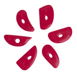 DIYOOHOMY Pottery Ribs for Pottery Tools and Clay Tools, Soft Silicone Ceramic Supplies Kit for Shapes Sculpting,Mud,Trimming,Throwing (6)