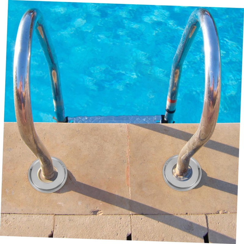 SEWACC 4pcs Heavy Duty Stainless Steel Pool Ladder Covers for