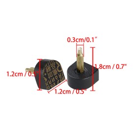 uxcell Woman Shoes Repair High Heel Tips Lift Stiletto 12mmx12mm 10pcs Black