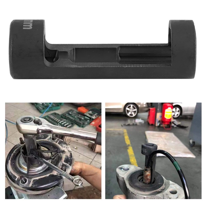 Top Mount Tool Socket,18Mm 12Pt Passthrough Socket,Strut Tool Nut Socket,Strut