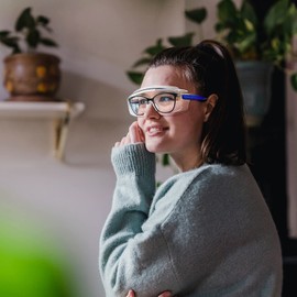 PAERDE Safety Glasses Safety Goggles over glasses, Anti Fog Protective Glasses for Women Men,Adjustable Clear Eye Goggles