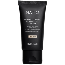 Natio Buy Natio Mineral Tinted Moisturiser SPF 50 Plus Golden Online