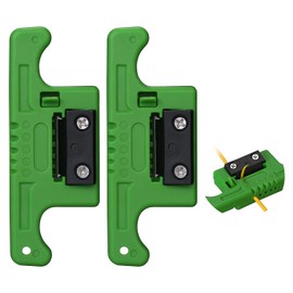 (2pcs) A-05 green Fiber Optic Stripper Tube Stripper Cable Ribbon Stripper 1.9-3.0mm with 1 spare blade Loose Buffer longitudinal Tube Stripper Wire Stripper tool kit Bundle tube stripper