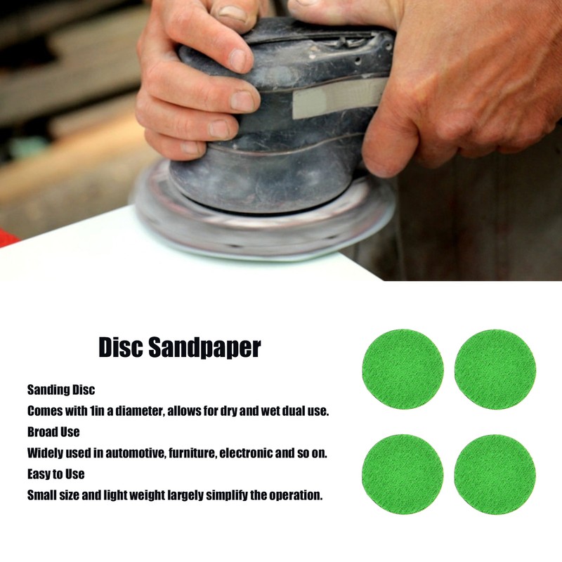 200Pcs Sanding Disc 1in Sandpaper Sand Paper Wet Dry Dual