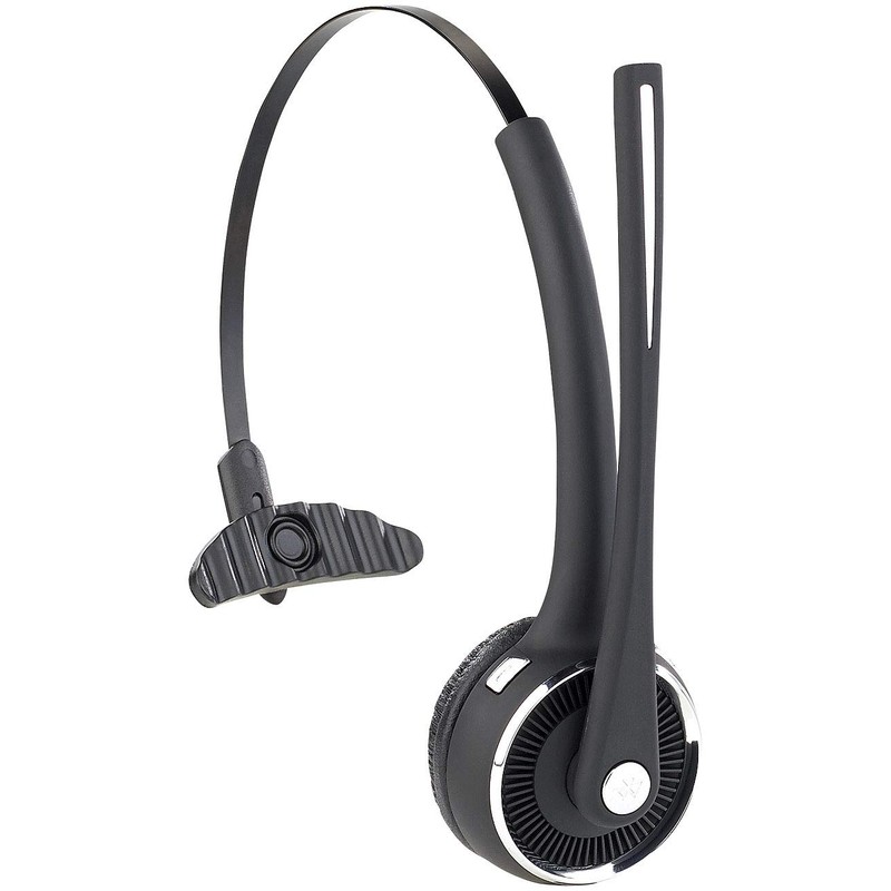 Callstel PC Headset: Profi-Mono-Headset mit Bluetooth, Geräuschunterdrückung, 15-Std.-Akku (Headset schnurlos,