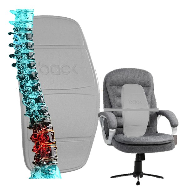 Backboardtm Light - Fully Adjustable Lumbar Support for Back Pain Relief