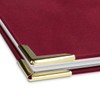 Certificate Folder in Red Velvet Cover with Embossed Print in