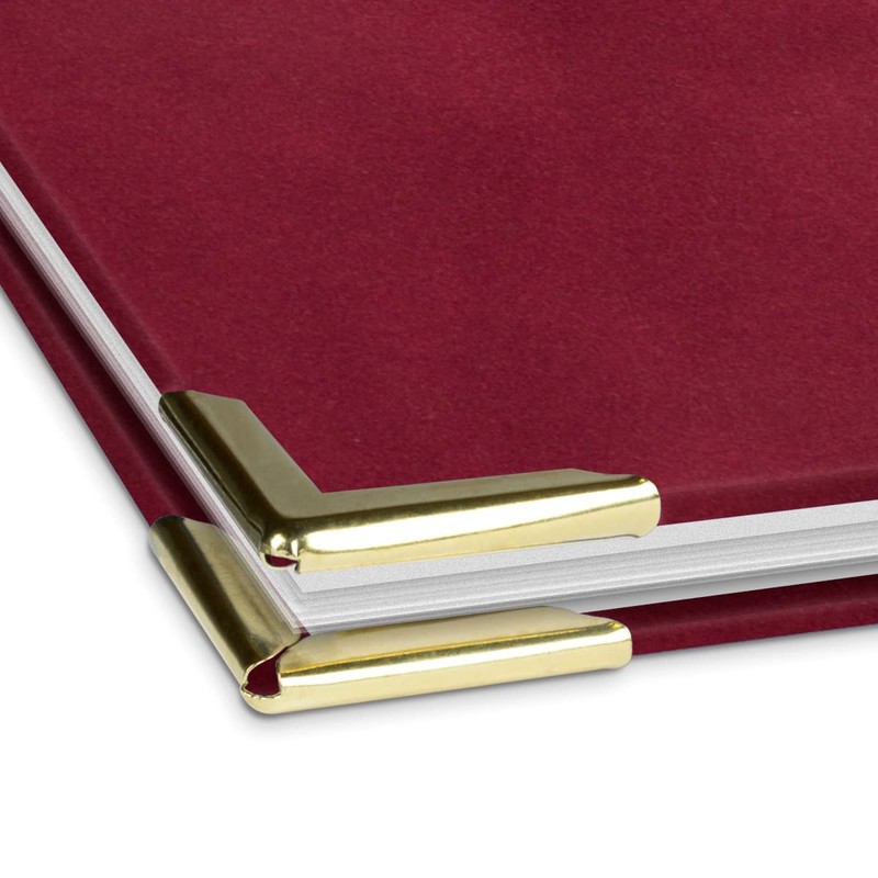 Certificate Folder in Red Velvet Cover with Embossed Print in