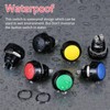 Lyvixora 12mm Round Push Button Switch Momentary 1A 250VAC, Waterproof