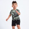 Gerber Baby Boy's Toddler 3-Pack Pull-On Knit Shorts, Gray &
