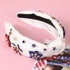 Gmmidea American Flag Star Headband 4th of July Patriotic Accessories