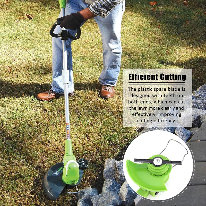 ZEACCT 50-Piece Replacement Trimmer Blades for Cordless Grass Trimmers, Durable
