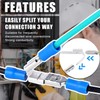 Double Piggyback Spade Connectors, 50Pcs Electrical Double Male Female Adapter,