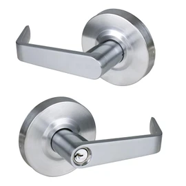 HISAFE 70mm Latch Heavy Duty Keyed Storeroom Door Lever Grade 2 Commercial Door Handle, UL 3 Hour Fire Rated & ADA Compliant, X-HD-G2-ST