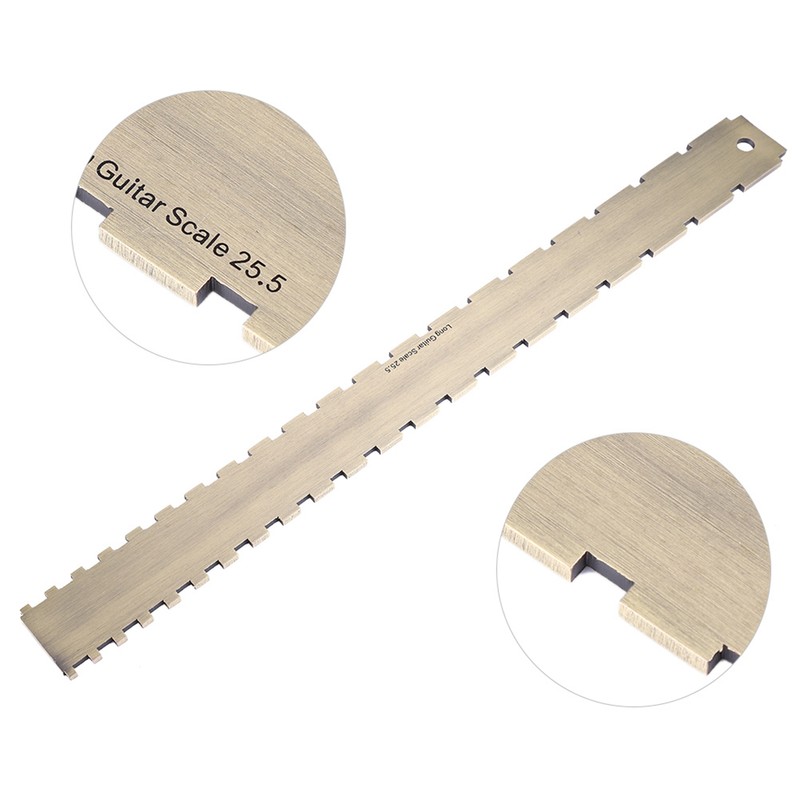 Practical 24.75 Notched Fret Board Straight Edge Luthiers Tool for
