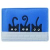 Mala Leather Peek a Boo Cats Travel/Credit Card Holder RFID