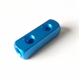 NACX 2 Way 5 Port G1/4 Ports Pneumatic Manifold Air Distribution, 4Pcs