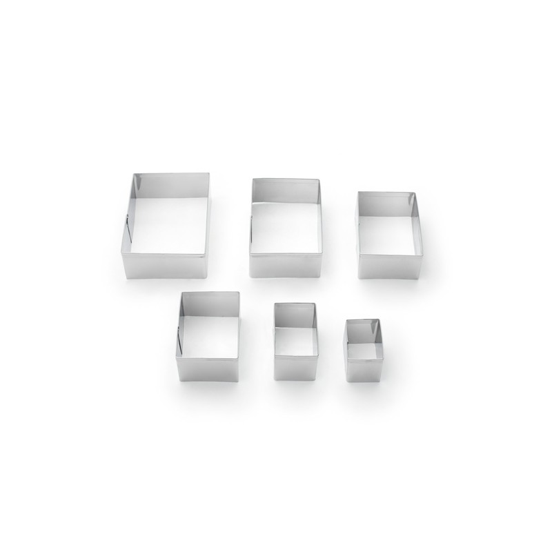 Fox Run Rectangle Cookie Cutters, 4 x 4 x 1