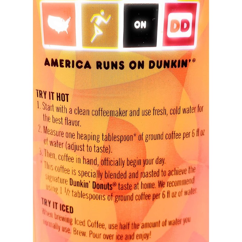 Dunkin Donuts Original Blend Ground Coffee - 90 oz Total