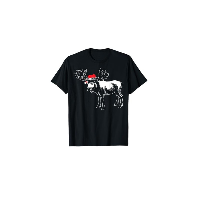 Christmas Moose | X-mas Deer Animal Fan Hilarious Gift T-Shirt