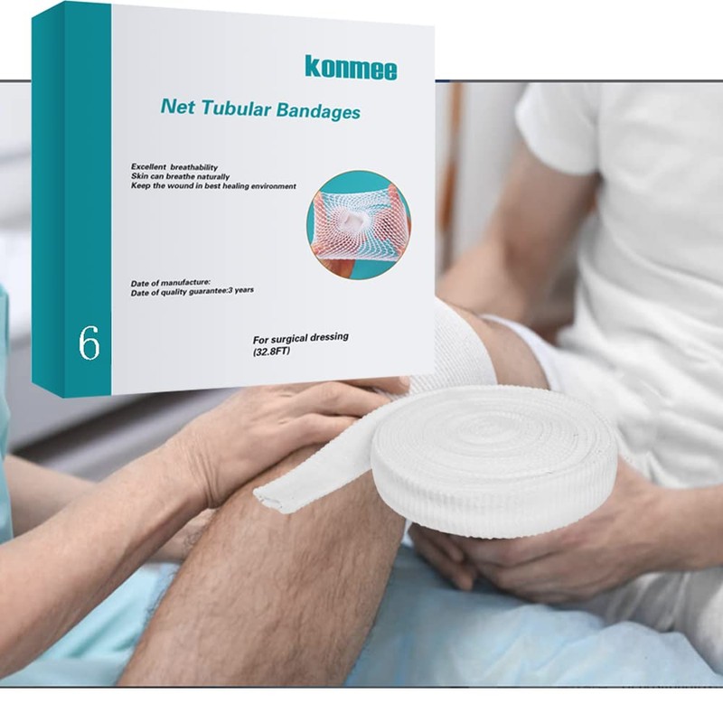 Konmee Tubular Bandage Elastic Net Wound Dressing Elastic Dressing Retainer
