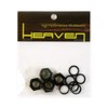 HEAVEN SKATEBOARD Axle Nut and Ring Set for 1 Car