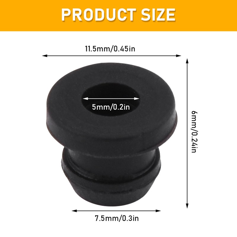 CVZJ 10Pcs Stove Grommets Scratchproof Grates Grommet Rubber Grommets Grate