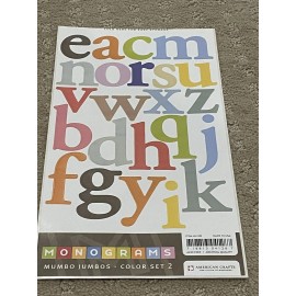 American crafts Vintage American Crafts Monograms Letter Stickers