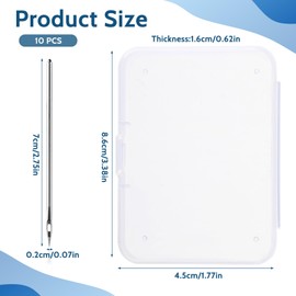 12 Pcs Sewing Awl Needles Leather Sewing Awl Canvas Leather Hand Sewing Needle for Shoe Repairing