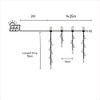 Solar 480 LED Icicle Light - 4 Colour Options -