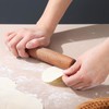 PENGQIMM Wood Rolling Pin, 20cm Wood Rolling Pin Without Handles