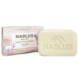 NABLUS SOAP Nables Soap, Additive-Free, Completely Organic Soap (Goat Milk), Mochi Skin, Shiny