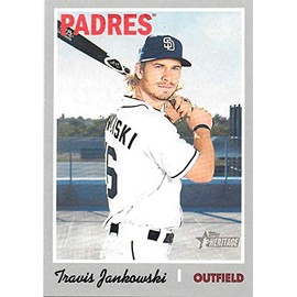 Travis Jankowski 2019 Topps Heritage San Diego Padres Card #234