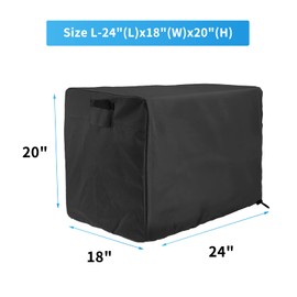 Joramoy Generator Covers Waterproof UV Protection Heavy Duty 600D Oxford Cover Universal for Wen 56310ic & Wen 3800 & Predator 3500 (24x 18x 20 inch)