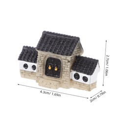Sosoport Miniature House Resin Landscape Decor for Fish Tanks Aquariums and Villa Settings Versatile Accessories for Unique Arrangements