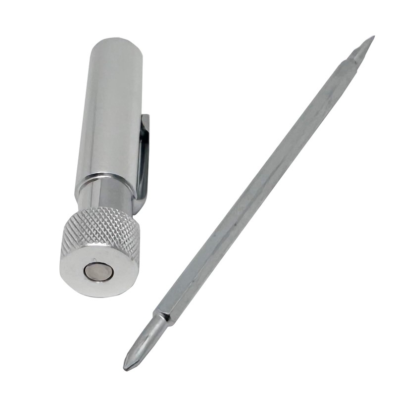 Pocket Screwdriver with Clip and Magnet - Phillips and Slotted-Flat