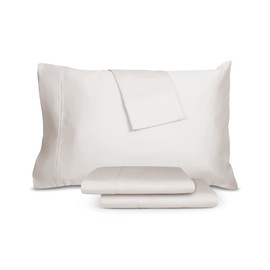 Sleepletics Celliant Performance Bed Sheets, Luxury Style, Soft, Breathable, Cool, Wrinkle & Fade Resistant, Promotes Better Sleep (Light Grey, Full 15")