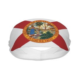 Cute Florida State Flag Headbands for Men Women Headbands Outdoor Sports Sweatbands Workout,Yoga,Gym,Jogging,Running