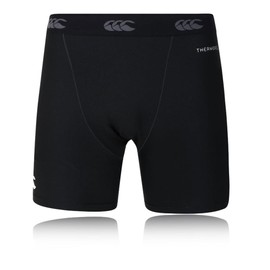 Canterbury Men's Thermoreg 6 Inch Baselayer Shorts | Rugby Compression Shorts | Anti-Bacterial | Anti-Odour & Moisture-Wicking Material, Black, M