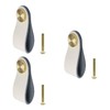 QZKJQDD Set of 3 Leather Furniture Handles 6.5 x 2.5