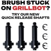 Grillbot Replacement Quick Release Brush Adaptors, Accessories for Grill Cleaner