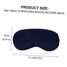 FOMIYES Relaxing Eye Mask Heated Sleep Mask Thermostatic Eye Pad for Home Office Travel Dark Blue