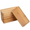 yarlung 10 Pack Small Bamboo Saucers, 7 Inch Plant Saucers